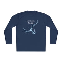 Sinclair Lake Life Dri-fit Boating Shirt – Breathable Material – Men's Long Sleeve Moisture Wicking Tee – Georgia Lake