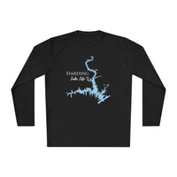 Harding Lake Life Dri-fit Boating Shirt – Breathable Material – Men's Long Sleeve Moisture Wicking Tee – Georgia Lake