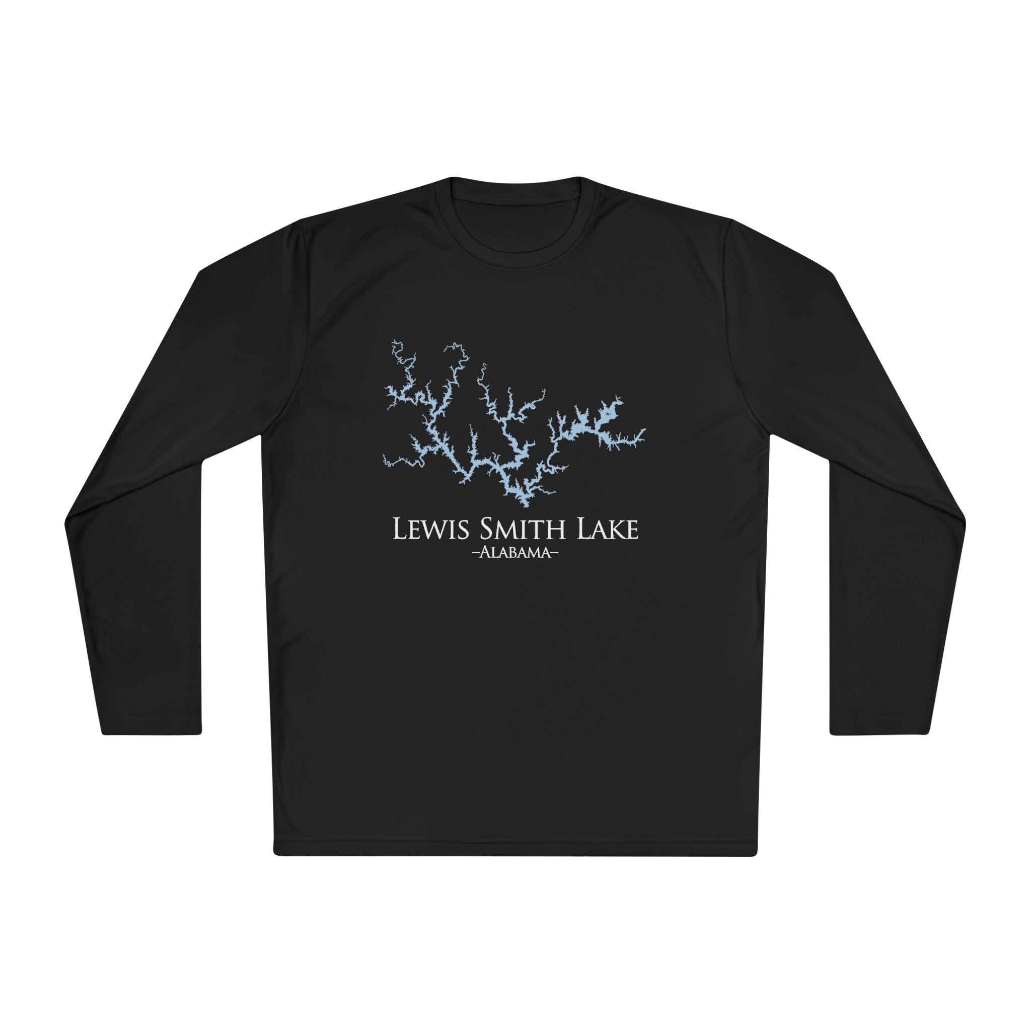 Lewis Smith Lake Dri-fit Boating Shirt – Breathable Material – Men's Long Sleeve Moisture Wicking Tee – Alabama Lake