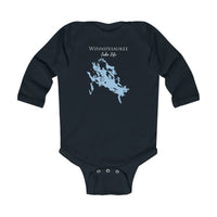 Winnipesaukee Lake Life Onsie - Durable Lake Onsie - Infant Long Sleeve Bodysuit - New Hampshire Lake