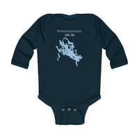 Winnipesaukee Lake Life Onsie - Durable Lake Onsie - Infant Long Sleeve Bodysuit - New Hampshire Lake