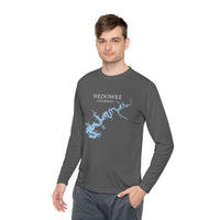 Wedowee Alabama Dri-fit Boating Shirt – Breathable Material – Men's Long Sleeve Moisture Wicking Tee – Alabama Lake