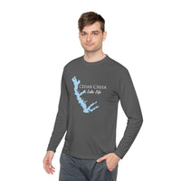 Cedar Creek Lake Life Dri-fit Boating Shirt – Breathable Material – Men's Long Sleeve Moisture Wicking Tee – Texas Lake