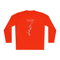 Lay Lake Alabama Dri-fit Boating Shirt – Breathable Material – Men's Long Sleeve Moisture Wicking Tee – Alabama Lake