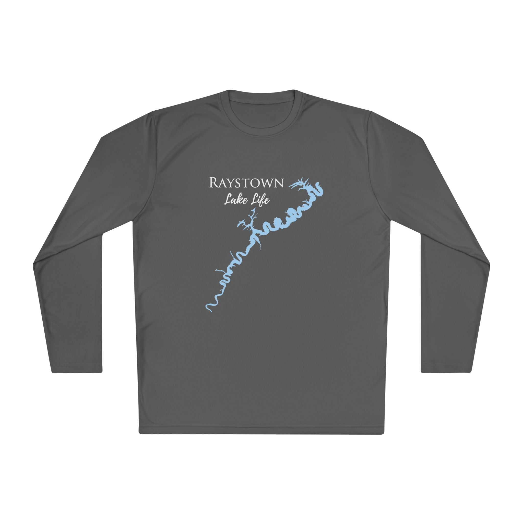 Raystown Lake Life Dri-fit Boating Shirt – Breathable Material – Men's Long Sleeve Moisture Wicking Tee – Pennsylvania Lake