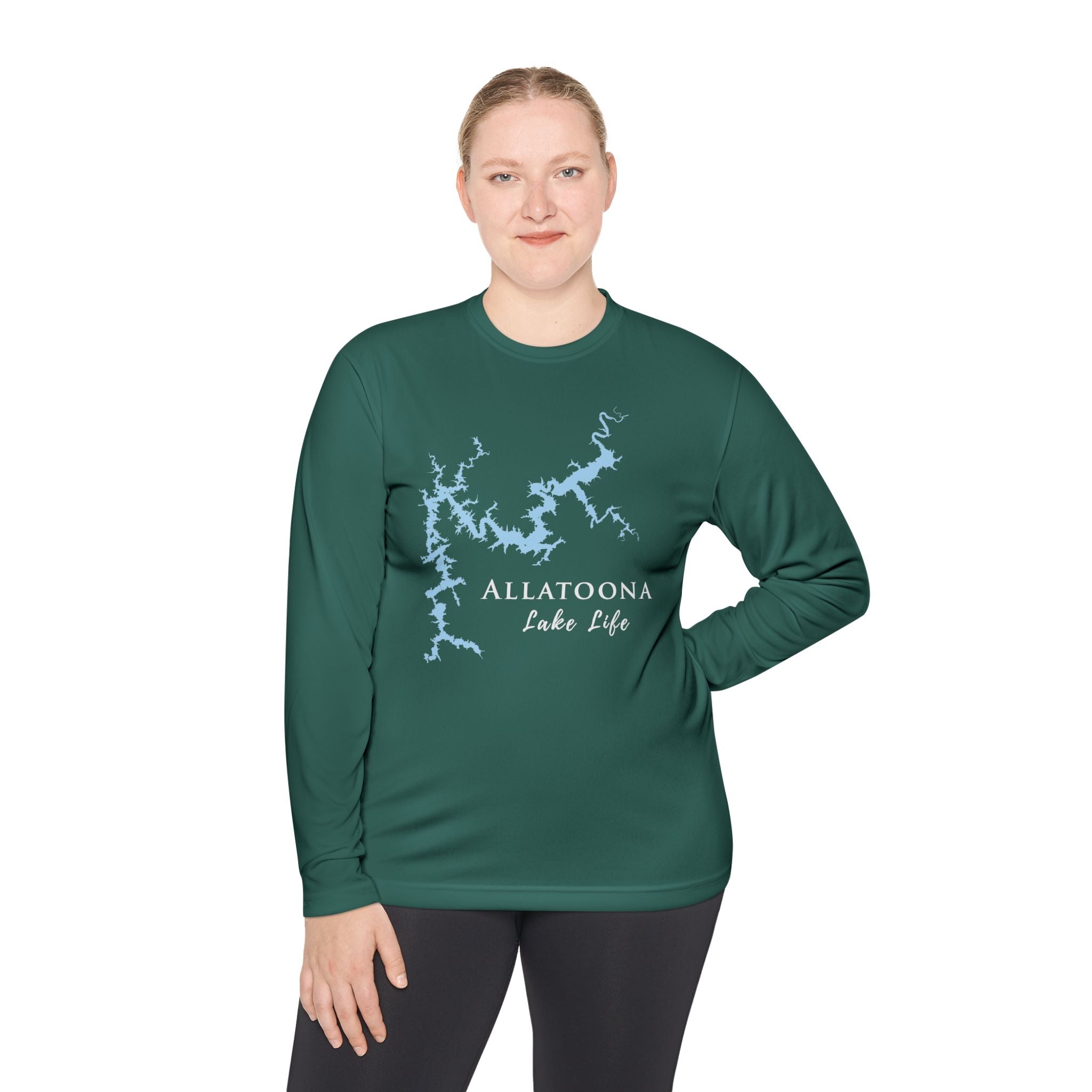Allatoona Lake Life Dri-fit Boating Shirt – Breathable Material – Men's Long Sleeve Moisture Wicking Tee – Georgia Lake