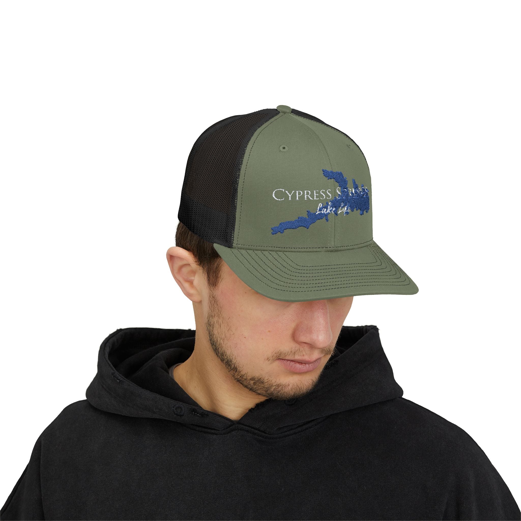 Cypress Springs Lake Life Trucker Hat - Texas Lake