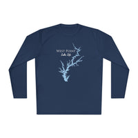 West Point Lake Life Dri-fit Boating Shirt – Breathable Material – Men's Long Sleeve Moisture Wicking Tee – Georgia Lake
