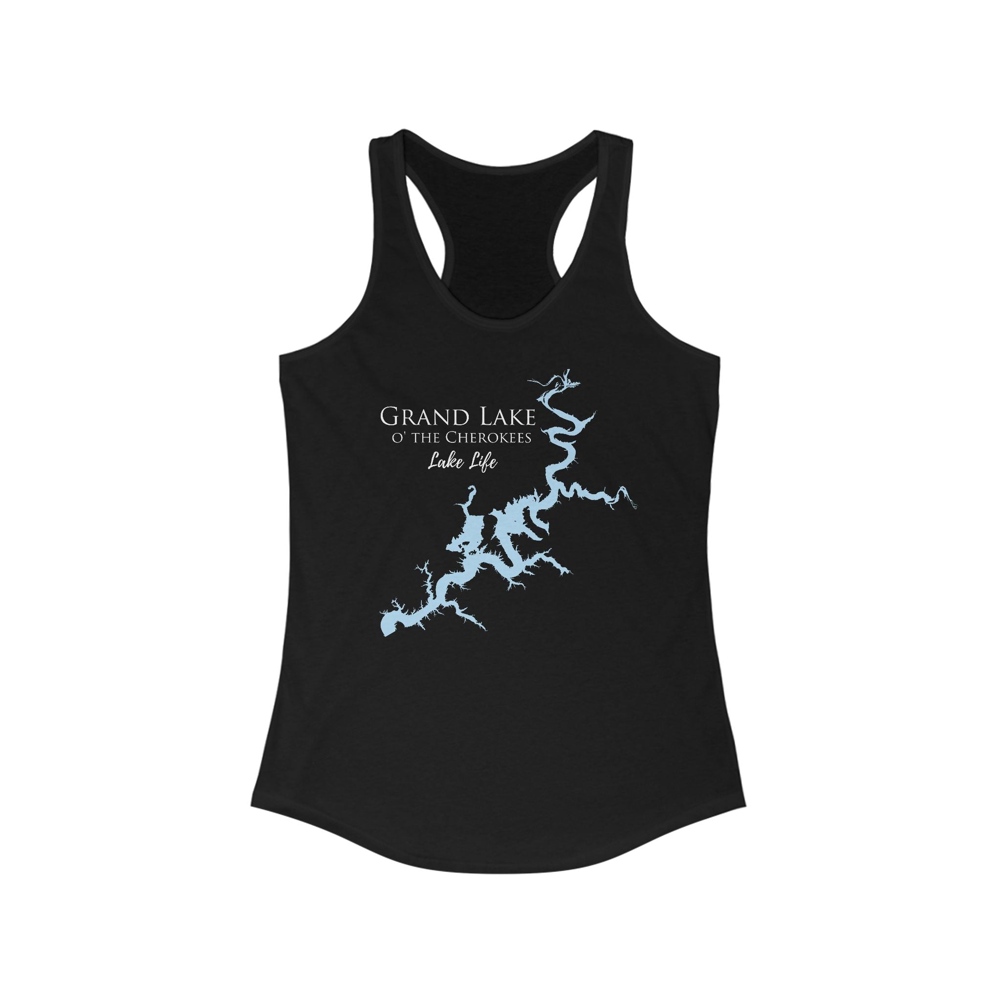 Grand Lake o' the Cherokees Lake Life Women's Ideal Racerback Tank - Oklahoma Lake