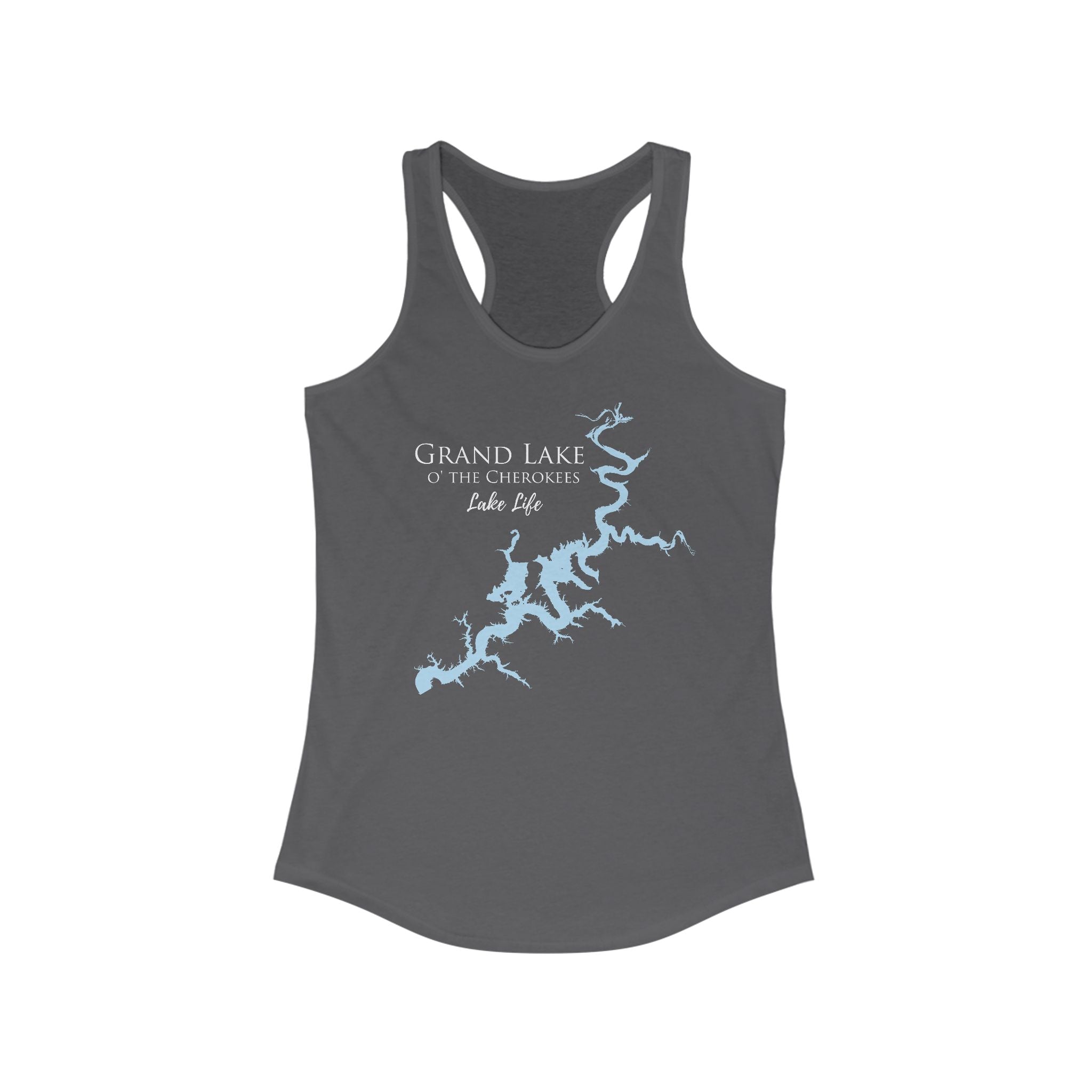 Grand Lake o' the Cherokees Lake Life Women's Ideal Racerback Tank - Oklahoma Lake