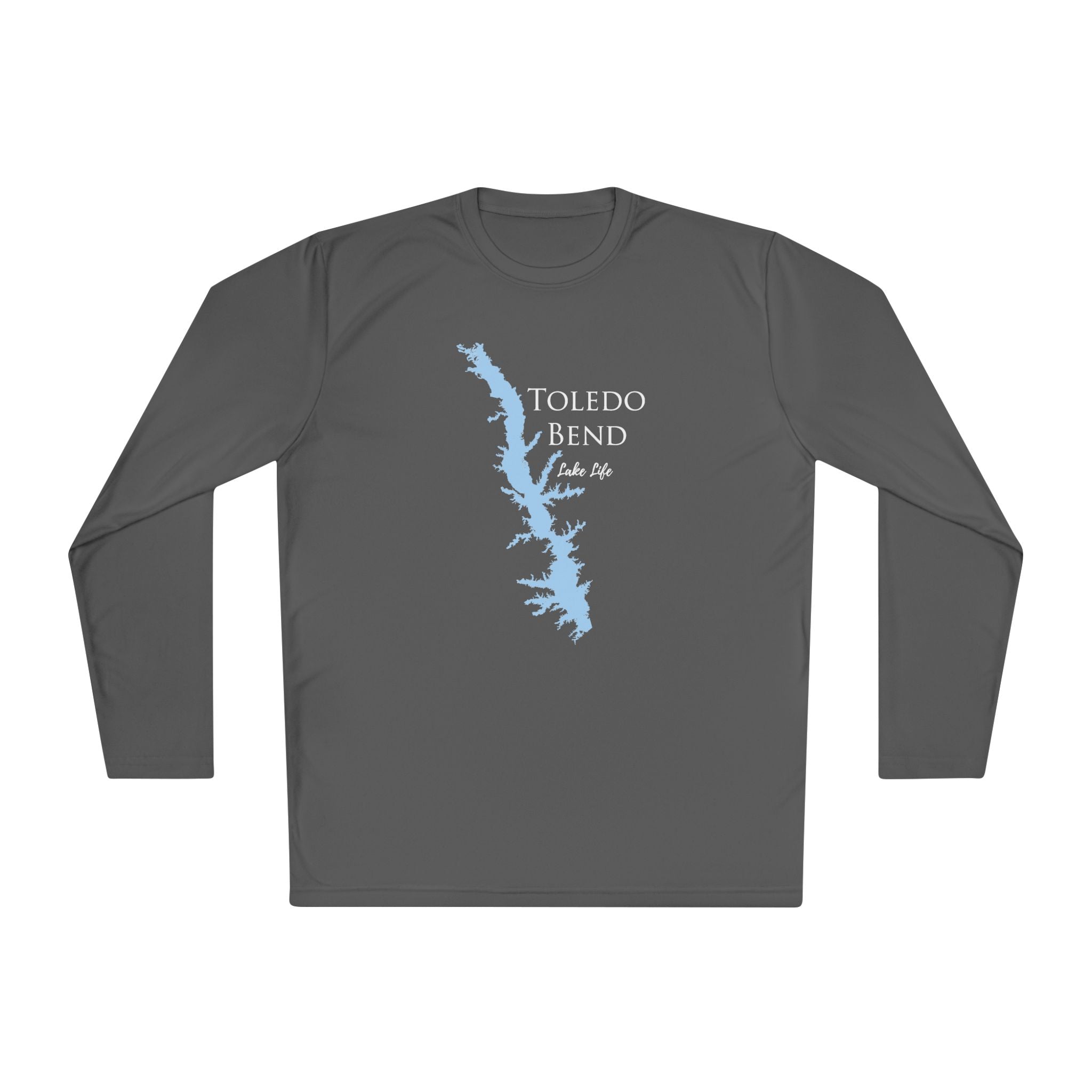 Toledo Bend Lake Life Dri-fit Boating Shirt – Breathable Material – Men's Long Sleeve Moisture Wicking Tee – Louisiana and Texas Lake