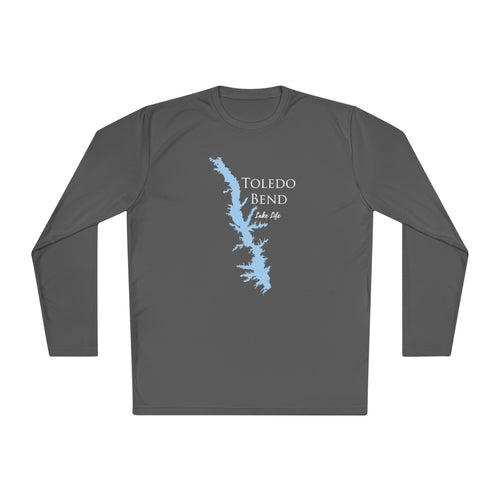 Toledo Bend Lake Life Dri-fit Boating Shirt – Breathable Material – Men's Long Sleeve Moisture Wicking Tee – Louisiana and Texas Lake