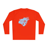 Indian Lake Life Dri-fit Boating Shirt – Breathable Material – Men's Long Sleeve Moisture Wicking Tee – Ohio Lake