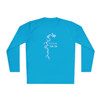 Yough Lake Life Dri-fit Boating Shirt – Youghiogheny River Lake - Breathable Material – Men's Long Sleeve Moisture Wicking Tee – Pennsylvania Lake
