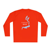 Conchas Lake Life Dri-fit Boating Shirt – Breathable Material – Men's Long Sleeve Moisture Wicking Tee – New Mexico Lake