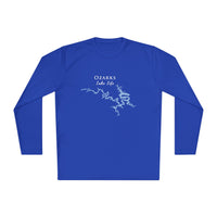 Ozarks Lake Life Dri-fit Boating Shirt – Breathable Material – Men's Long Sleeve Moisture Wicking Tee – Arkansas Lake