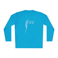 Champlain Lake Life Dri-fit Boating Shirt – Breathable Material – Men's Long Sleeve Moisture Wicking Tee – New York and Vermont Lake