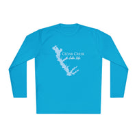 Cedar Creek Lake Life Dri-fit Boating Shirt – Breathable Material – Men's Long Sleeve Moisture Wicking Tee – Texas Lake