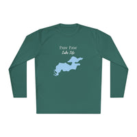 Paw Paw Lake Life Dri-fit Boating Shirt – Breathable Material – Men's Long Sleeve Moisture Wicking Tee – Michigan Lake