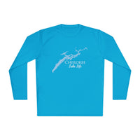 Cherokee Lake Life Dri-fit Boating Shirt – Breathable Material – Men's Long Sleeve Moisture Wicking Tee – Tennessee Lake