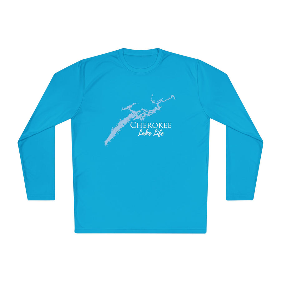 Cherokee Lake Life Dri-fit Boating Shirt – Breathable Material – Men's Long Sleeve Moisture Wicking Tee – Tennessee Lake