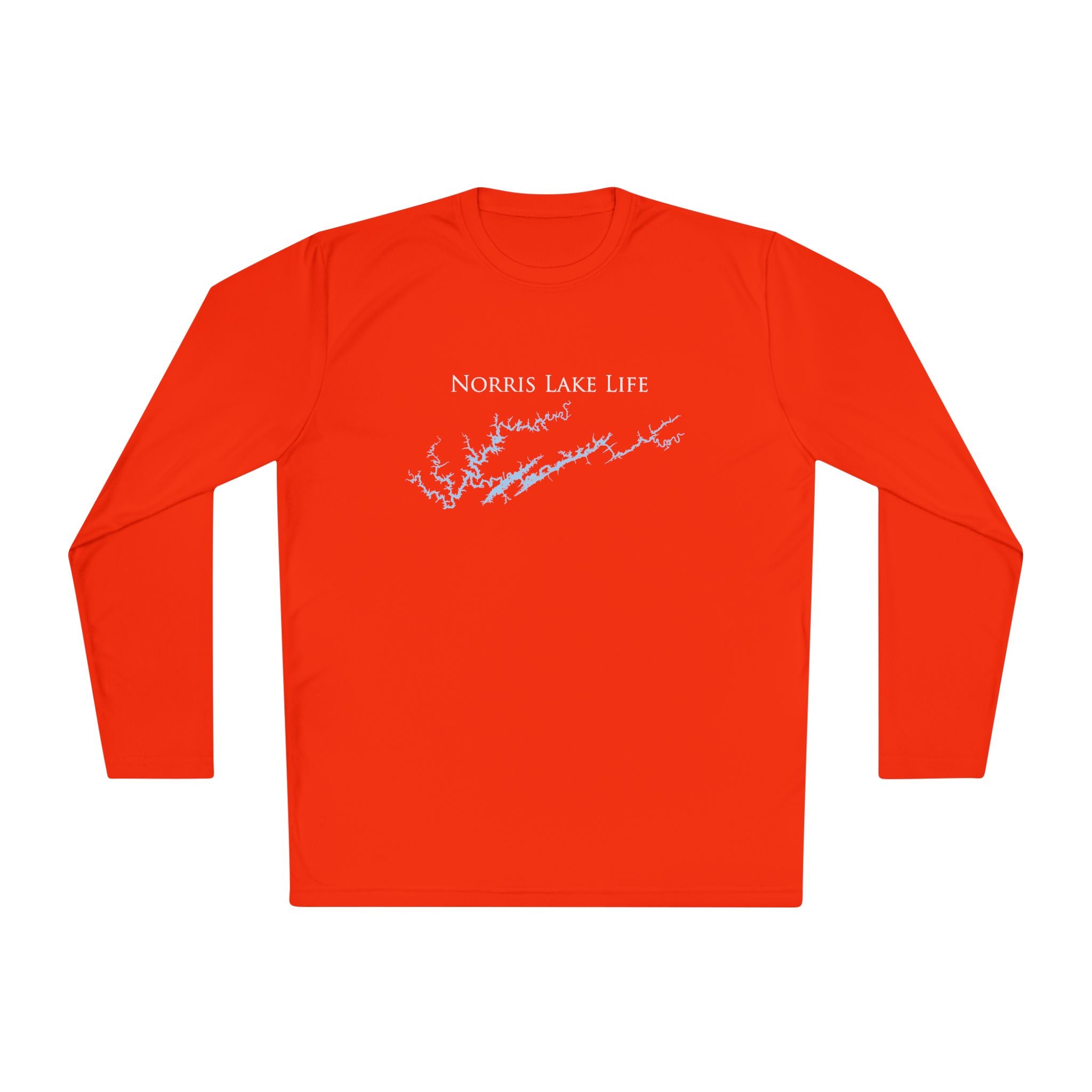 Norris Lake Life Dri-fit Boating Shirt – Breathable Material – Men's Long Sleeve Moisture Wicking Tee – Tennessee Lake