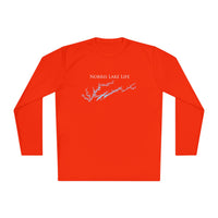 Norris Lake Life Dri-fit Boating Shirt – Breathable Material – Men's Long Sleeve Moisture Wicking Tee – Tennessee Lake