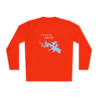 Canyon Lake Life Dri-fit Boating Shirt – Breathable Material – Men's Long Sleeve Moisture Wicking Tee – Texas Lake