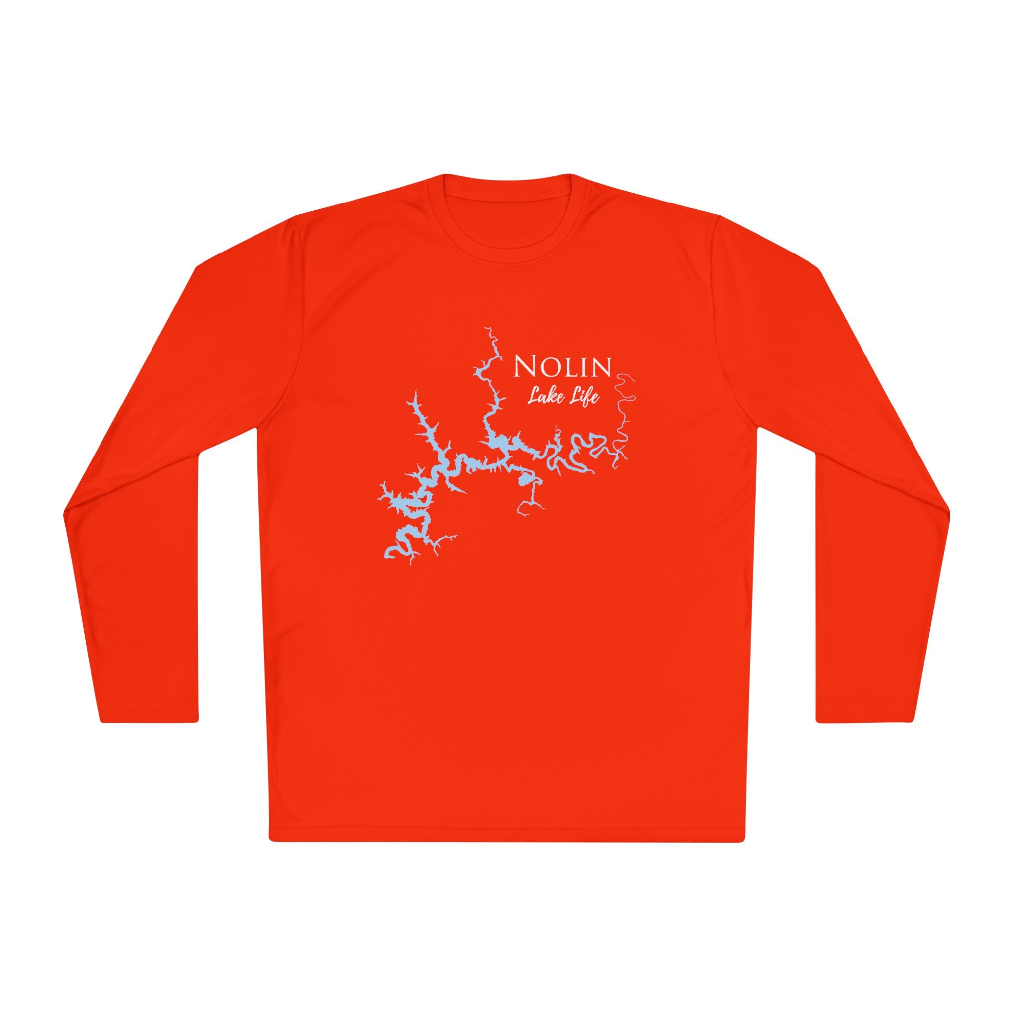 Nolin Lake Life Dri-fit Boating Shirt – Breathable Material – Men's Long Sleeve Moisture Wicking Tee – Kentucky Lake