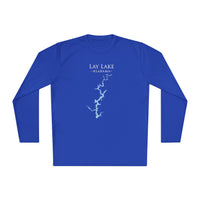 Lay Lake Alabama Dri-fit Boating Shirt – Breathable Material – Men's Long Sleeve Moisture Wicking Tee – Alabama Lake