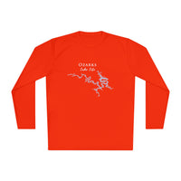Ozarks Lake Life Dri-fit Boating Shirt – Breathable Material – Men's Long Sleeve Moisture Wicking Tee – Arkansas Lake