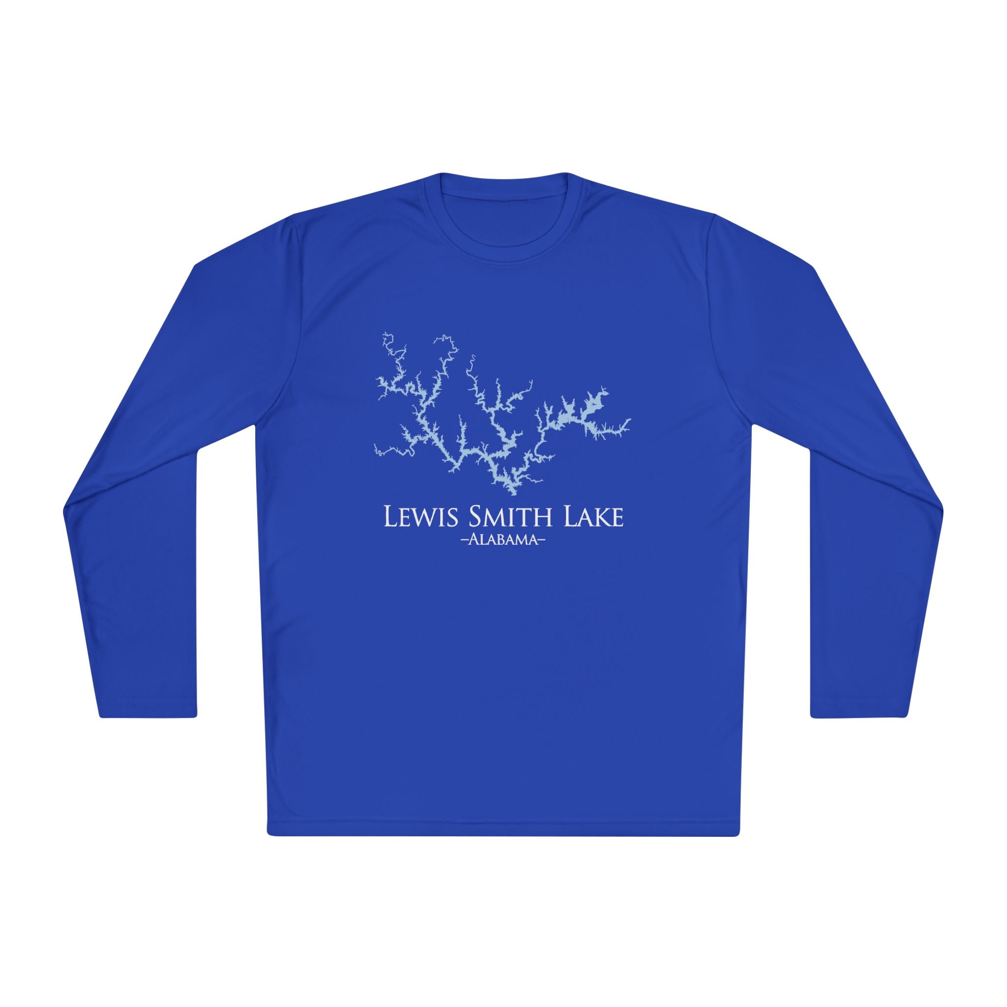 Lewis Smith Lake Dri-fit Boating Shirt – Breathable Material – Men's Long Sleeve Moisture Wicking Tee – Alabama Lake
