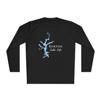 Burton Lake Life Dri-fit Boating Shirt – Breathable Material – Men's Long Sleeve Moisture Wicking Tee – Georgia Lake