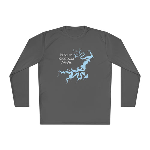 Possum Kingdom Lake Life Dri-fit Boating Shirt – Breathable Material – Men's Long Sleeve Moisture Wicking Tee – Texas Lake