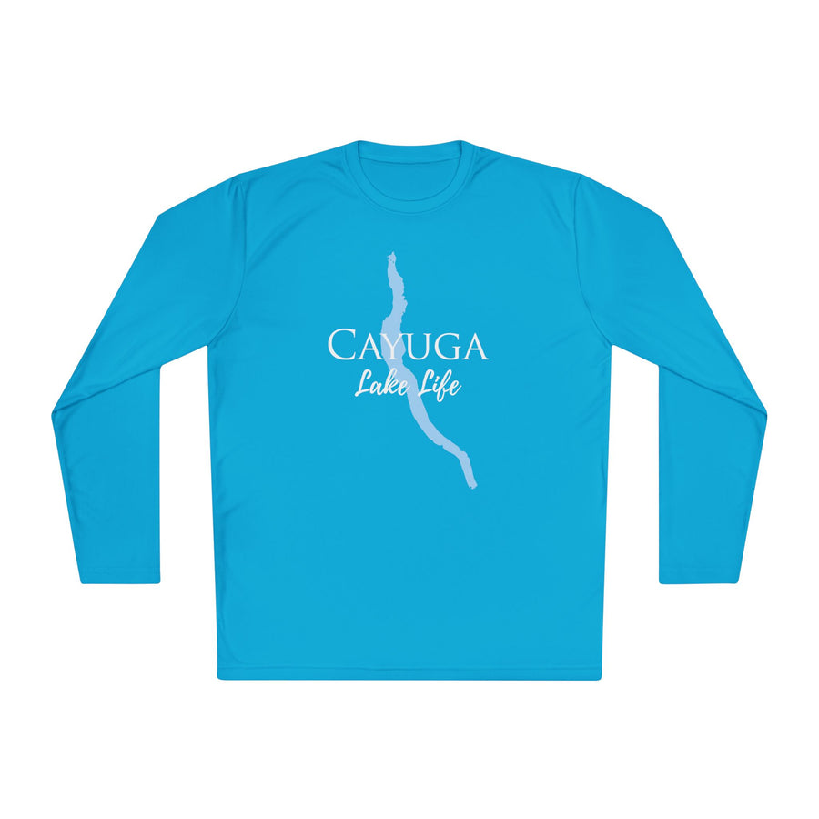Cayuga Dri-fit Boating Shirt – Breathable Material – Men's Long Sleeve Moisture Wicking Tee – New York Lake