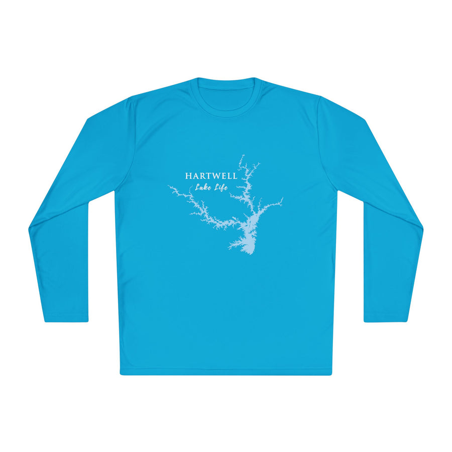 Hartwell Lake Life Dri-fit Boating Shirt – Breathable Material – Men's Long Sleeve Moisture Wicking Tee – South Carolina Lake