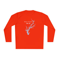 West Point Lake Life Dri-fit Boating Shirt – Breathable Material – Men's Long Sleeve Moisture Wicking Tee – Georgia Lake