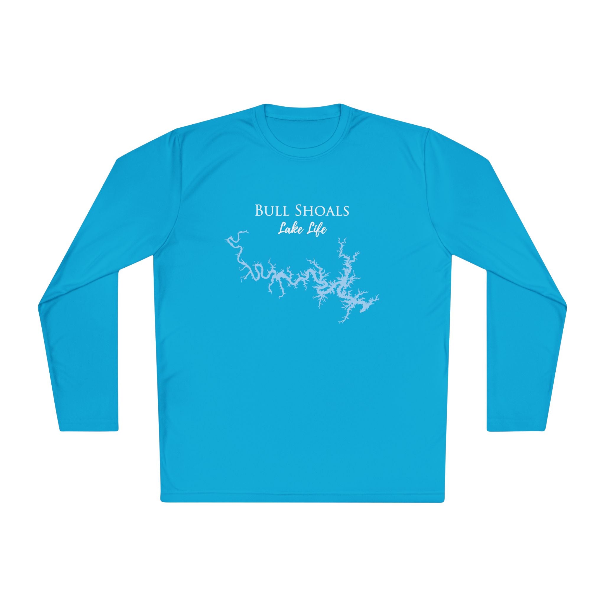 Bull Shoals Lake Life Dri-fit Boating Shirt – Breathable Material – Men's Long Sleeve Moisture Wicking Tee – Arkansas Lake