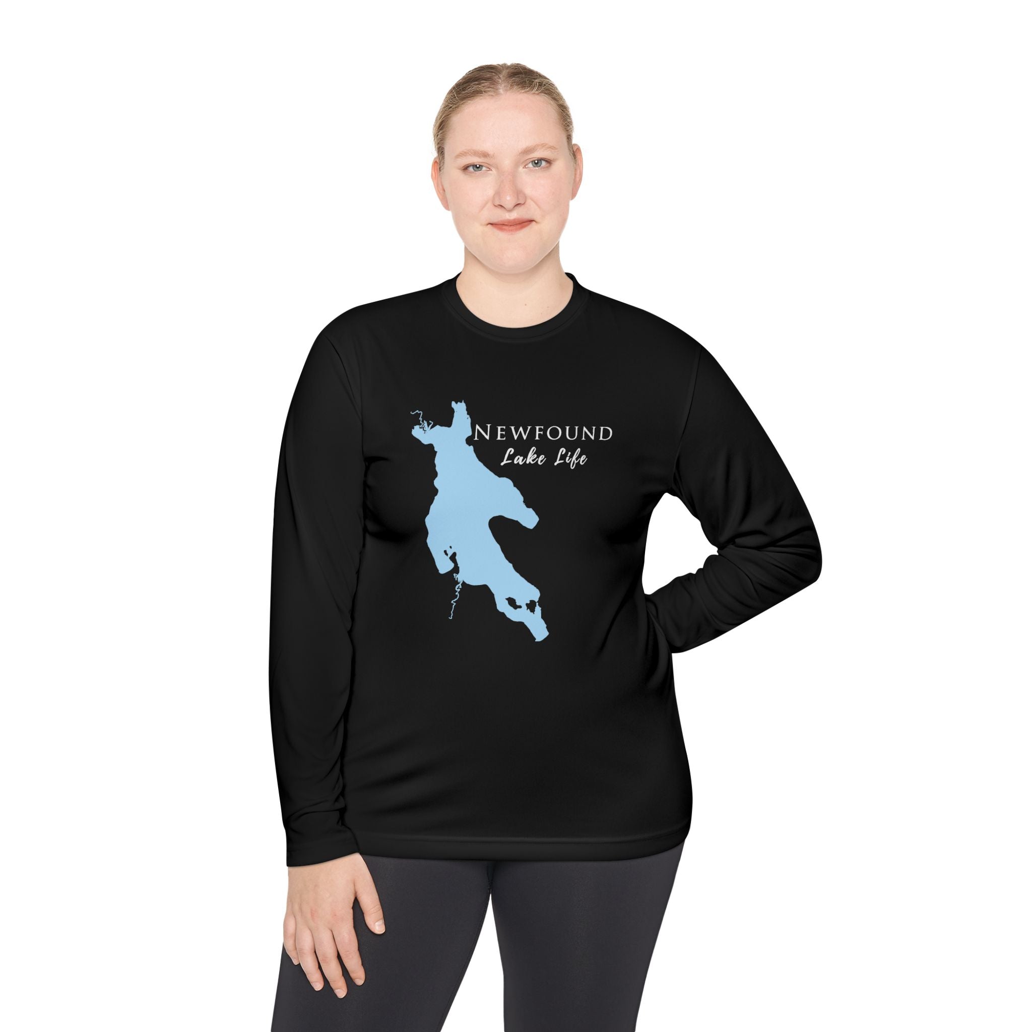 Newfound Lake Life Dri-fit Boating Shirt – Breathable Material – Men's Long Sleeve Moisture Wicking Tee – New Hampshire Lake