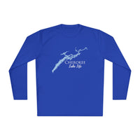 Cherokee Lake Life Dri-fit Boating Shirt – Breathable Material – Men's Long Sleeve Moisture Wicking Tee – Tennessee Lake