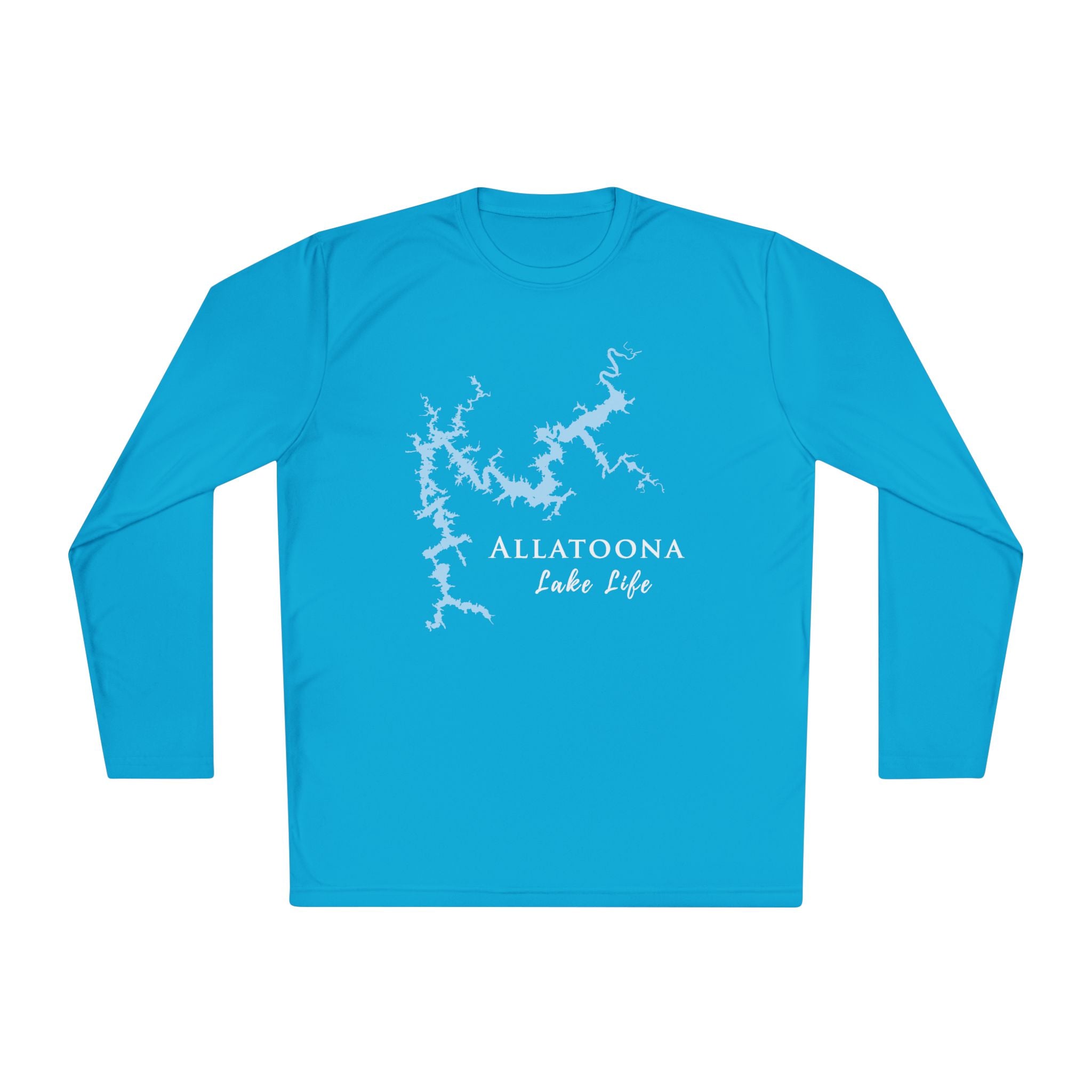 Allatoona Lake Life Dri-fit Boating Shirt – Breathable Material – Men's Long Sleeve Moisture Wicking Tee – Georgia Lake