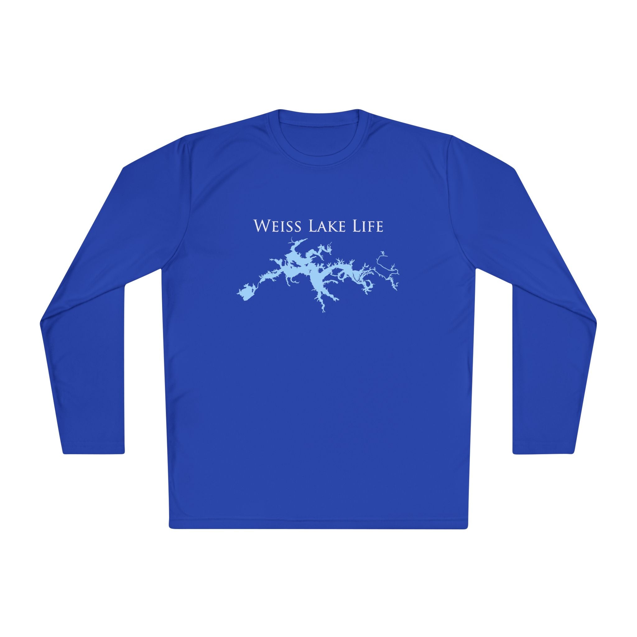 Weiss Lake Life Dri-fit Boating Shirt – Breathable Material – Men's Long Sleeve Moisture Wicking Tee – Georgia and Alabama Lake