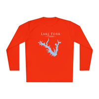 Lake Fork Texas Dri-fit Boating Shirt – Breathable Material – Men's Long Sleeve Moisture Wicking Tee – Texas Lake