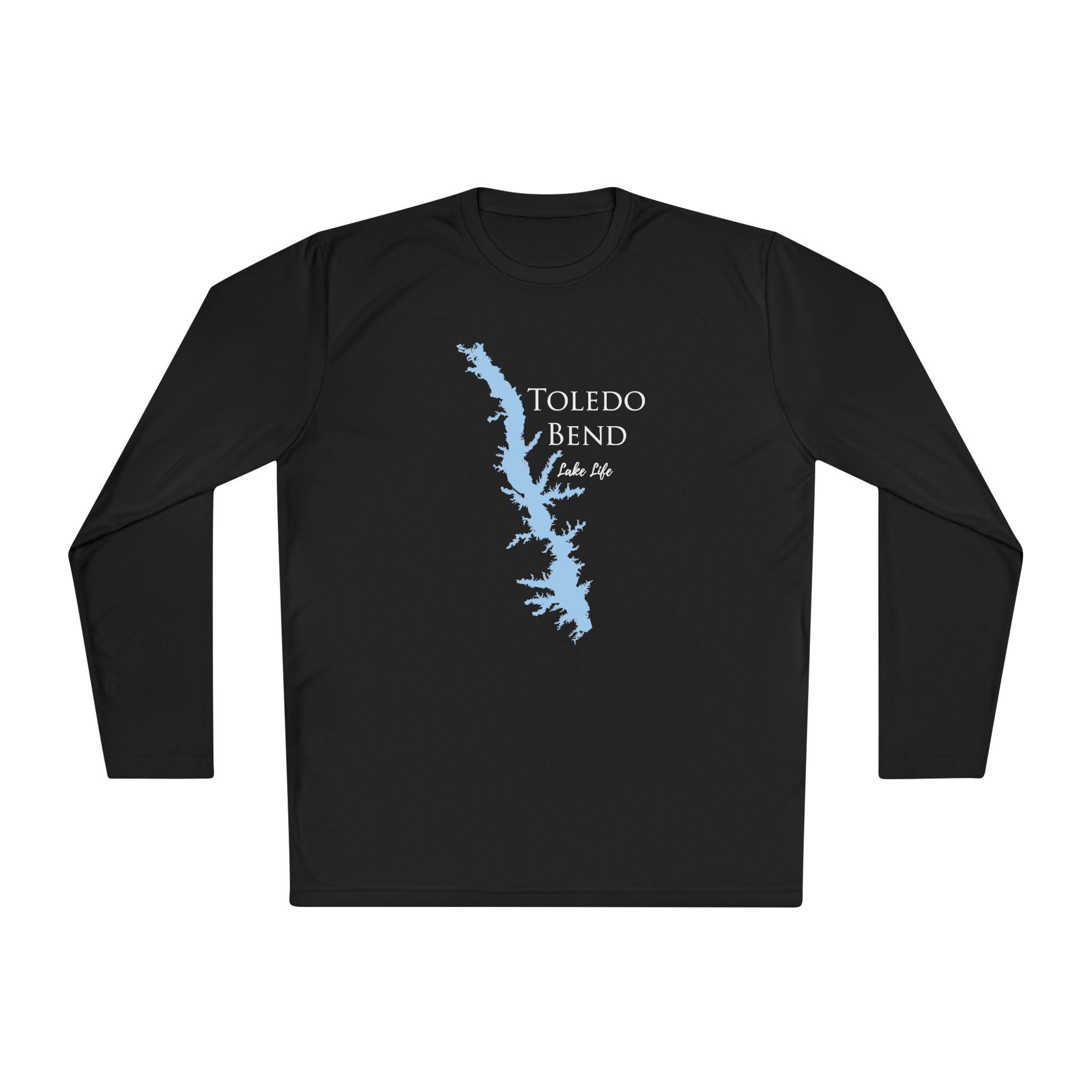 Toledo Bend Lake Life Dri-fit Boating Shirt – Breathable Material – Men's Long Sleeve Moisture Wicking Tee – Louisiana and Texas Lake