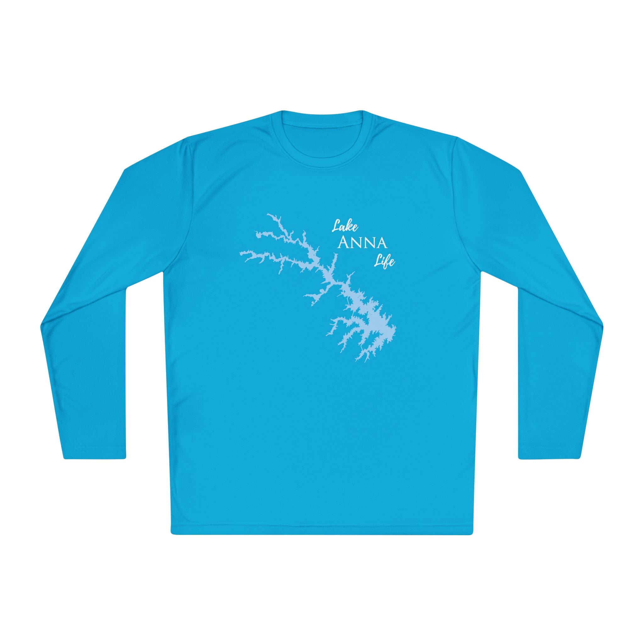 Lake Anna Life Dri-fit Boating Shirt – Breathable Material – Men's Long Sleeve Moisture Wicking Tee – Virginia Lake