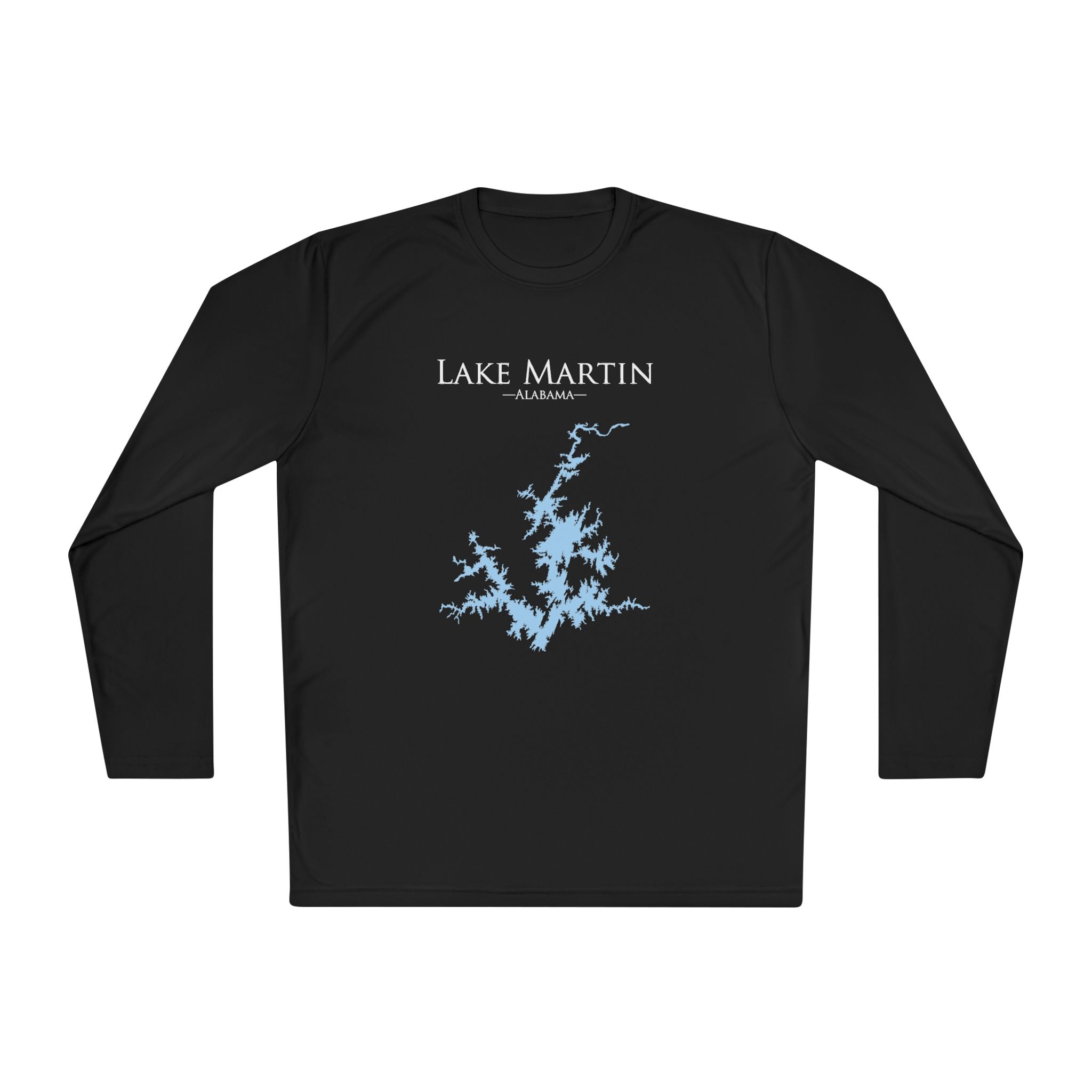Lake Martin Dri-fit Boating Shirt – Breathable Material – Men's Long Sleeve Moisture Wicking Tee – Alabama Lake