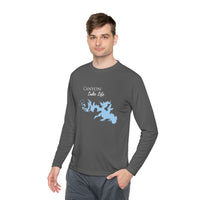 Canyon Lake Life Dri-fit Boating Shirt – Breathable Material – Men's Long Sleeve Moisture Wicking Tee – Texas Lake
