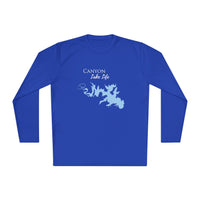 Canyon Lake Life Dri-fit Boating Shirt – Breathable Material – Men's Long Sleeve Moisture Wicking Tee – Texas Lake