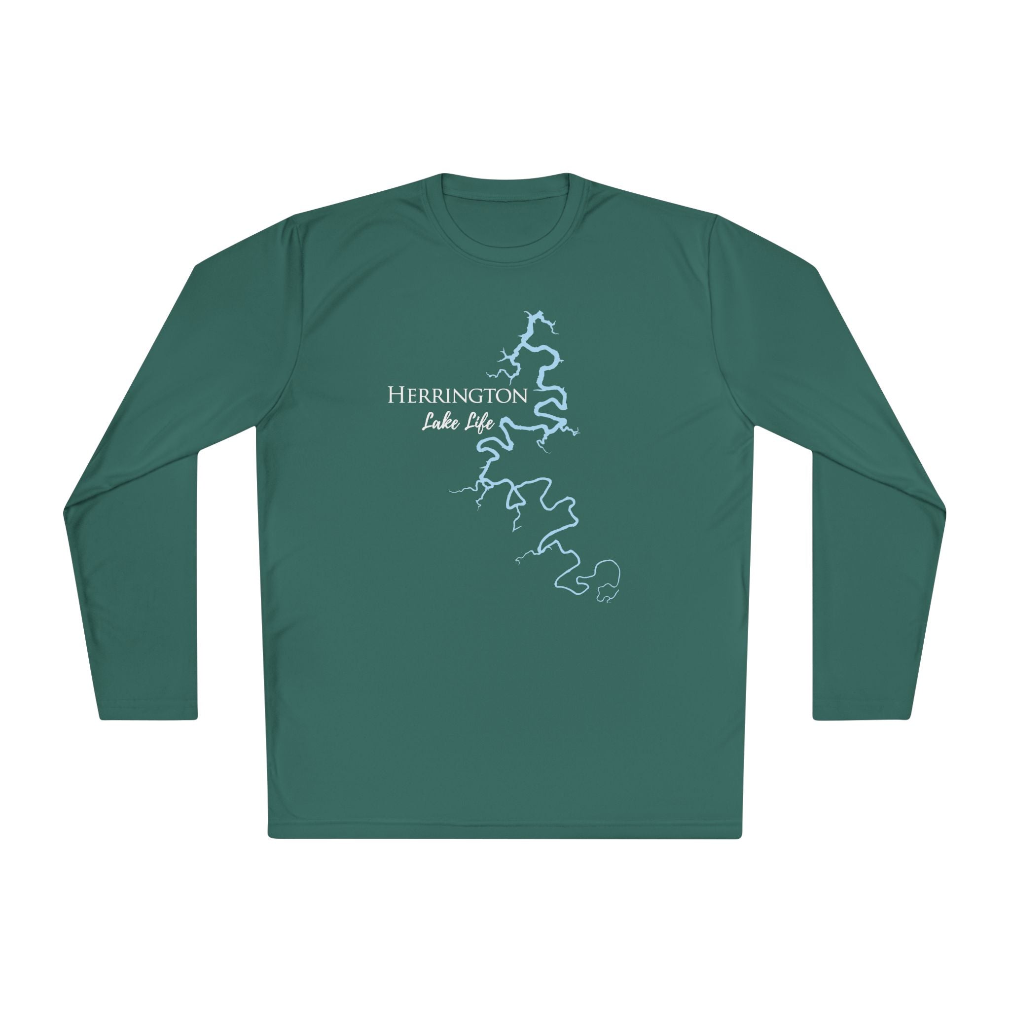 Herrington Lake Life Dri-fit Boating Shirt – Breathable Material – Men's Long Sleeve Moisture Wicking Tee – Kentucky Lake