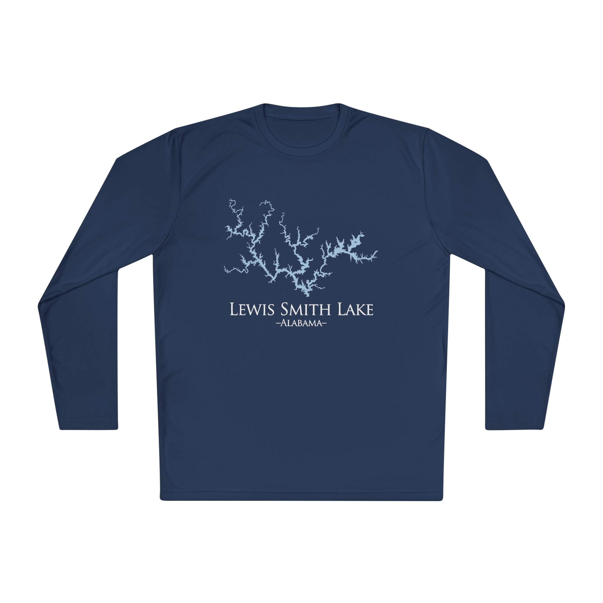 Lewis Smith Lake Dri-fit Boating Shirt – Breathable Material – Men's Long Sleeve Moisture Wicking Tee – Alabama Lake